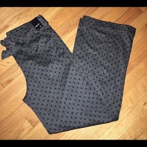 Wide leg High Waist Ponte Polka Dot Pants